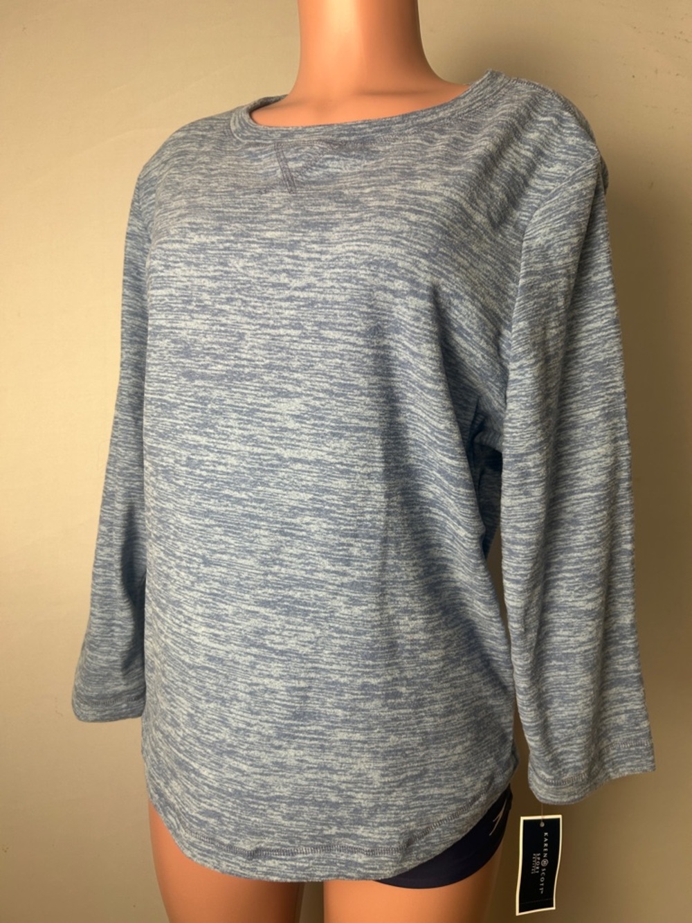 Karen Scott Womens Top Pullover Sweater  Long Sleeve Size PXL